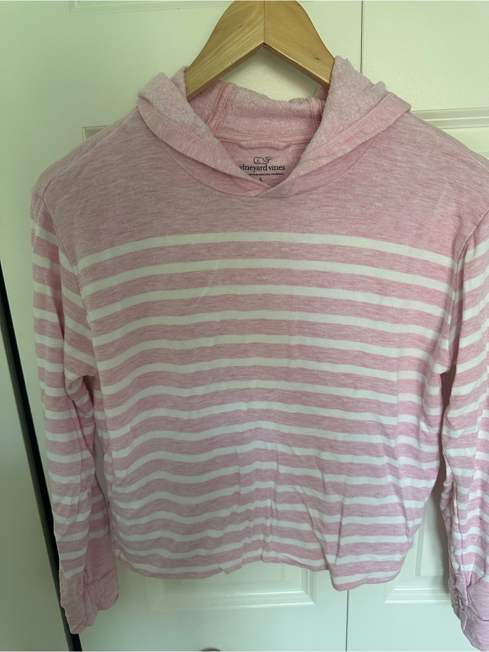 Vineyard Vines Soft Pink Hooded Pullover